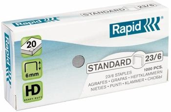 Rapid Heftklammern 23/6 verzinkt, 1000 St&uuml;ck (24869100)