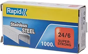 Rapid Super Strong Heftklammern 24/6 Edelstahl, 1000 St&uuml;ck (24858100)
