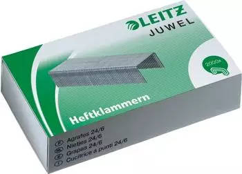 Leitz Juwel Heftklammern 4mm, 10x2000 St&uuml;ck, neusilber (56420000-10)