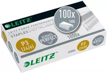 Leitz Power Performance P3 Heftklammern 24/6mm verzinkt, 100x1000 St&uuml;ck (55700000)
