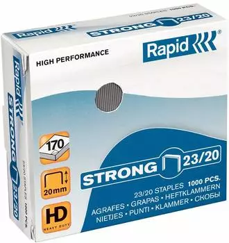 Rapid Heftklammern Strong 23/20mm verzinkt, 1000 Stück (24870400)