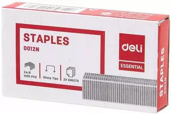 deli Heftklammern 24/6, 1000 St&uuml;ck (D399496)