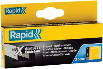 Rapid Heftklammern Nr. 13 8mm Edelstahl, 2500 St&uuml;ck (11835626)