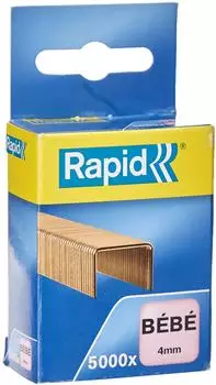Rapid Heftklammern Bebe, verkupfert, 5000 Stück (11974602)