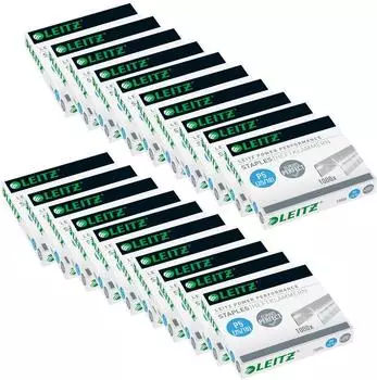 Leitz Power Performance Heavy-Duty Heftklammern P5 25/10, verzinkt, 20x1000 St&uuml;ck (55740000)