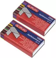 Herlitz Heftklammern 8760621, Typ No.10, 2 - 15 Blatt Heftleistung, verzinkt, 2000