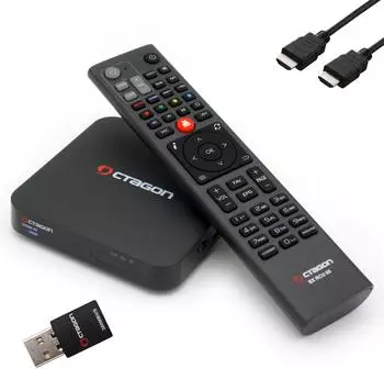 Octagon SX988 4K UHD IP Set-Top Box H.265 HEVC + 300Mbit/s WLAN Stick (SX988-IP+WL088)