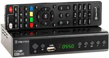CABLETECH DVB-T2/C HEVC H.265 10-Bit Terrestrischer TV-Decoder (URZ0336C)