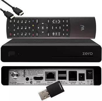 Vu+ Zero HW Version 2 DVB-S2 Full-HD E2 Linux Receiver, schwarz (VU+ Zero HW2)
