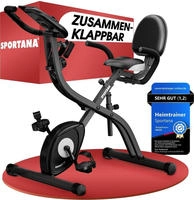 Sportana - Heimtrainer Fahrrad Eagle 3 Klappbar 140kg Lcd Display H&ouml;henverstellbar