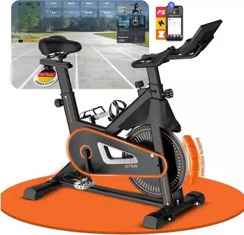DH Fitlife Heimtrainer Ergometer magnetisch, Pulssensor & APP (2026)