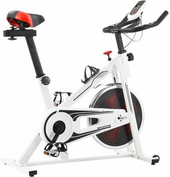 vidaXL Exercise bike white and red