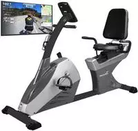 Skandika Liege-Ergometer Centaurus mit Bluetooth (silber) Schwarz