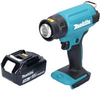 Makita DHG 180 F1 Akku Hei&szlig;luftgebl&auml;se 18 V 550 &deg;C + 1x Akku 3,0 Ah - ohne