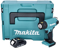 Makita DHG 180 A1J Akku Hei&szlig;luftgebl&auml;se 18 V 550 &deg;C + 1x Akku 2,0 Ah + Makpac -