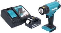 Makita DHG 180 RF1 Akku Hei&szlig;luftgebl&auml;se 18 V 550 &deg;C + 1x Akku 3,0 Ah + Ladeger&auml;t