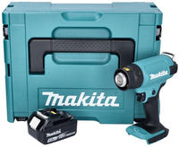 Makita DHG 180 T1J Akku Hei&szlig;luftgebl&auml;se 18 V 550 &deg;C + 1x Akku 5,0 Ah + Makpac -