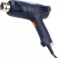 Ferm - Hei&szlig;luftpistole - 2000w - Zwei Temperaturstufen - Inkl. Fall & 2 Mundst&uuml;cke