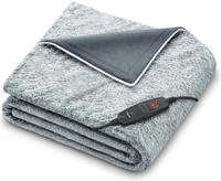 BEURER Heizdecke "HD 75 Nordic Grey Green Planet, aus recycelten Materialien"