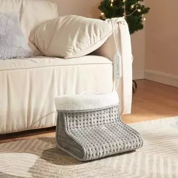 en.casa Bari Fußwärmer elektrisch 100W, grau