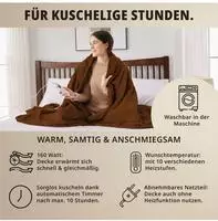Grafner W&auml;rmedecke Flannel Fleece (180 x 130 cm) (20670426) Braun
