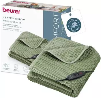 Beurer HD 72 Waffle Heizdecke salbeigr&uuml;n (180x130cm)