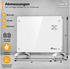 Tresko Glaskonvektor 2000W APP WiFi Funktion weiß