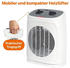 Clatronic Heizlüfter HL 3800 oszillierend 2000W weiß