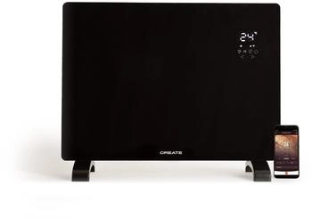 CREATE WARM CRYSTAL 1500W Konvektionsheizung Schwarz