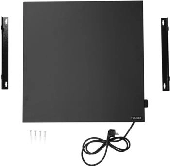 VASNER Konvi schwarz 140x60x4cm 1200 W unten-rechts schwarz (32903667-0)