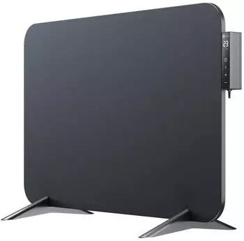 Bringer Metall Infrarotheizung 450 Watt mit Smart Thermostat und Fernbedienung schwarz
