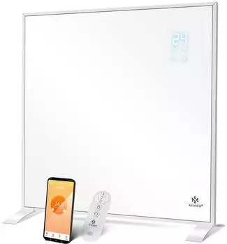 Kesser Infrarotheizung 350W Standfu&szlig; & Wandmontage WiFi-Steuerung