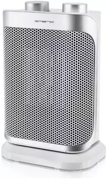 Emerio Keramikheizl&uuml;fter 800-1500W mit Thermostat, Silber (FH-110691.4)