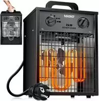 Masko&reg; Elektroheizer Heizl&uuml;fter Bauheizer Mit Integriertem Thermostat Heizger&auml;t