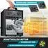 Masko Bauheizer 2000W 3 Heizstufen mit Thermostat, anthrazit