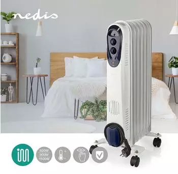 Nedis &Ouml;lradiator 1500W 7 Elemente mit Thermostat (HTOI30WT7)