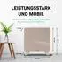 VONROC Glas-Konvektor Heizung 1000W WiFi IP24, beige (CH510AC_BEIGE)
