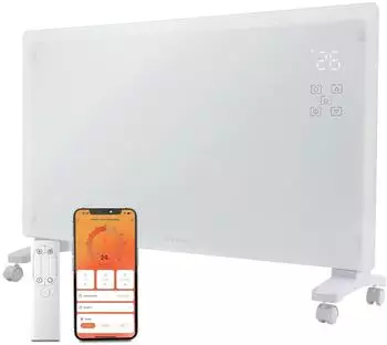 KLAMER Konvektor Pro 2500W WLAN, ECO- & Frostschutzmodus, wei&szlig; (8720955994804)
