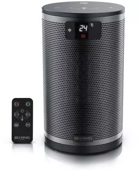 Brandson Keramik-Heizlüfter 1500W ECO-Modus mit Timer und Fernbedienung (307587)