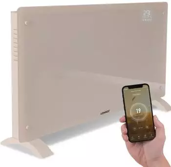 VONROC Konvektor Heizung Smart 2500W WiFi beige (CH516AC_BEIGE)