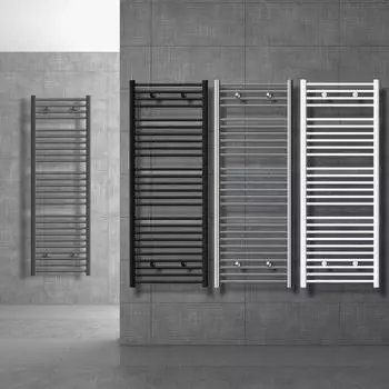 LuxeBath Sahara Elektrischer Handtuchheizk&ouml;rper 400x1200mm, wei&szlig;, 900W, Thermostat (490010554)