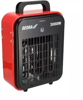 Dedra DED9921B Elektroheizl&uuml;fter rot 3000W (DED9921B)