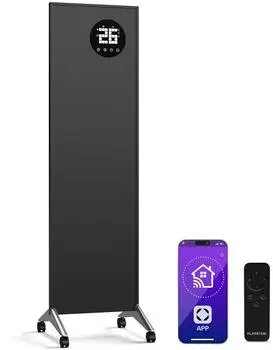 Klarstein Wonderwall Bornholm Smart Infrarot-Panel 400W, schwarz (100x30cm)