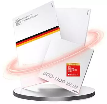 VASNER Citara M RX Funk-Infrarotheizung 1100W wei&szlig; IP44 (VA101000022)
