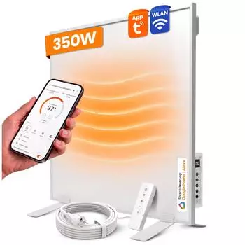 Dalsys Infrarotheizung Wandmontage 350W weiß (60x50cm)