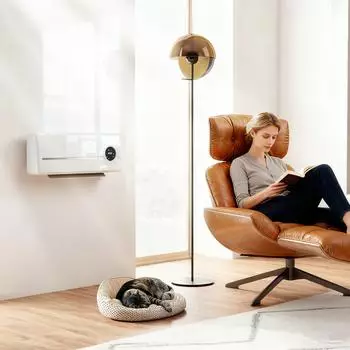 HomCom Keramik-Wandheizl&uuml;fter 2000W mit Timer, LED-Display, wei&szlig; (800001421511)