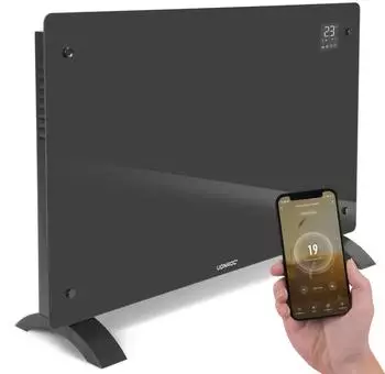 VONROC Konvektorheizung 2000W, App-Steuerung, grau (CH512AC_GREY_DE)