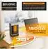 Brandson Keramik-Heizlüfter 1500W mit Oszillation, Timer & Fernbedienung, schwarz/gold