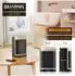 Brandson Keramik-Heizlüfter 1500W mit Oszillation, Timer & Fernbedienung, schwarz/gold