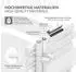 LuxeBath Iron EM Badheizkörper 500x1200mm weiß 900W mit Thermostat (490016621)